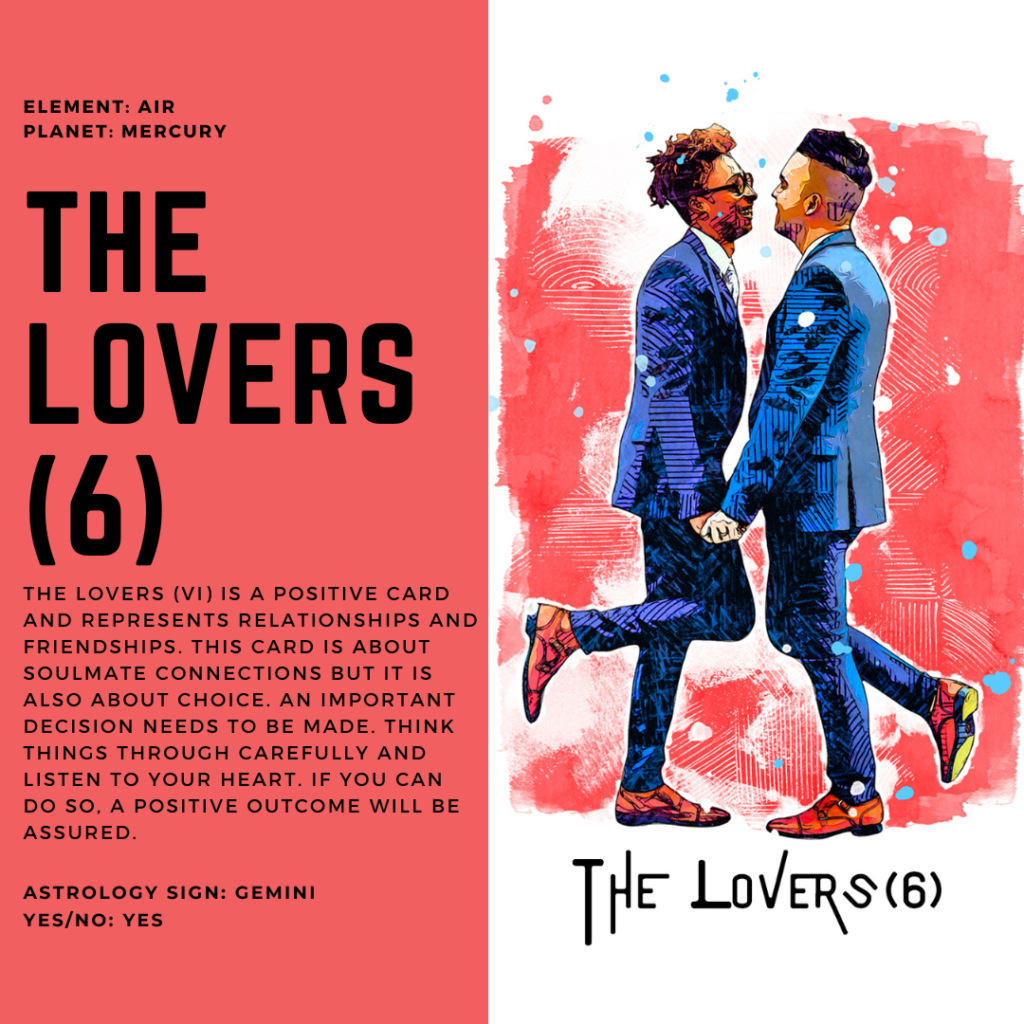 The Lovers Major Arcana Card