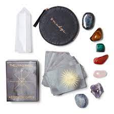 Astrological Tarot Deck and Crystals