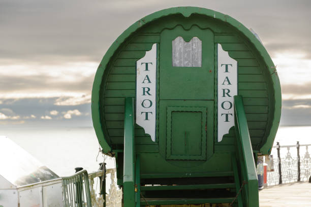 Green Door that says Tarot