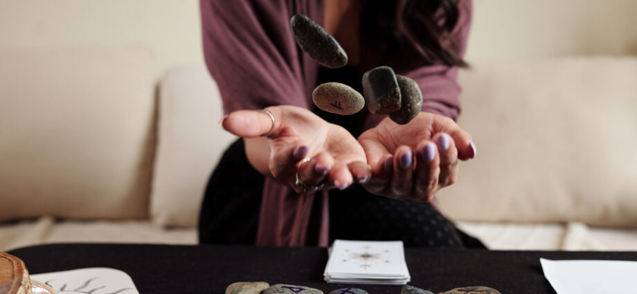 Lady Holding Divination Tools