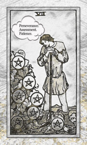 Seven of Pentacles Tarot Card