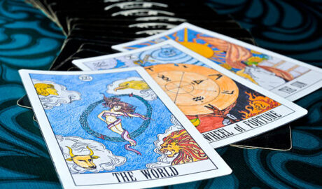 Tarot Cards in a spread