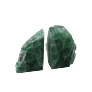 Green Agate Bookends